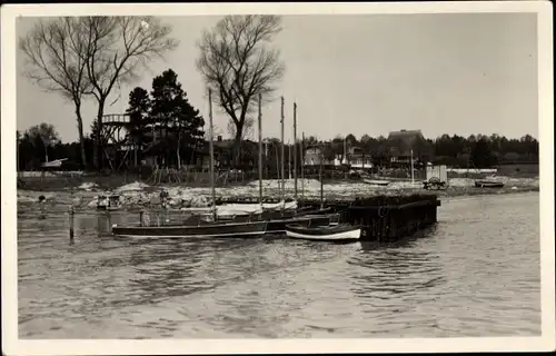 Foto Ak Ostseebad Niendorf Timmendorfer Strand, Yachtschule, Boote, Mai 1934
