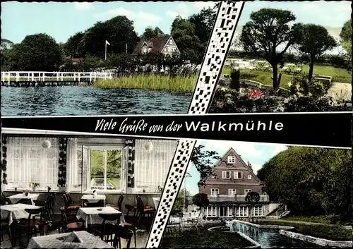 Ak Ratzeburg im Herzogtum Lauenburg, Pension Walkmühle, Außenansicht