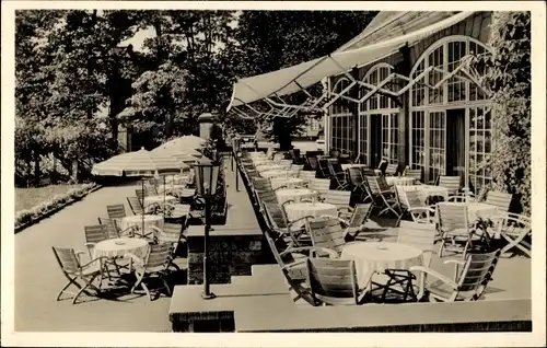 Ak Erbach Odenwald, Schloßcafé, Terrasse