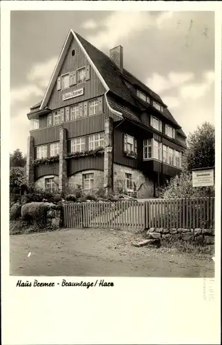 Ak Braunlage im Oberharz, Haus Bremer, Bismarckstraße 18