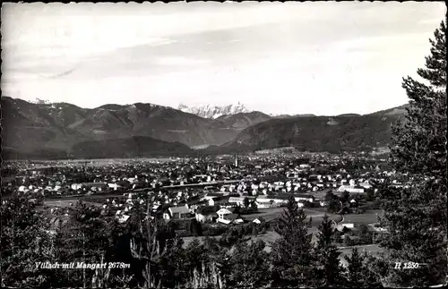 Ak Villach in Kärnten, Gesamtansicht, Mangart