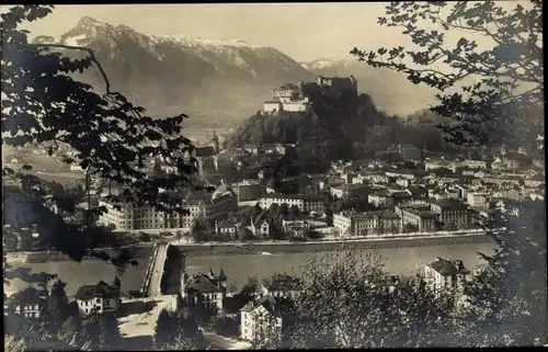 Ak Salzburg Stadt, Ort vom Kapuzinerberg gesehen