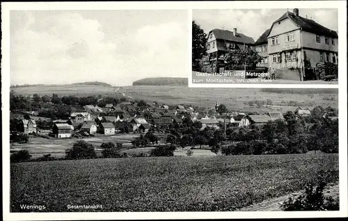 Ak Wenings Gedern in Hessen, Panorama, Gastwirtschaft