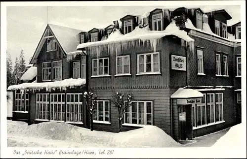 Ak Braunlage im Oberharz, Deutsches Haus