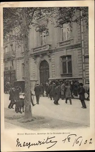 Ak Affaire Humbert Crawford, Betrügerin Therese Humbert, Hotel Humbert, Avenue de la Grande Armée