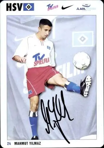 Autogrammkarte Fußballer Mahmut Yilmaz, Hamburger SV