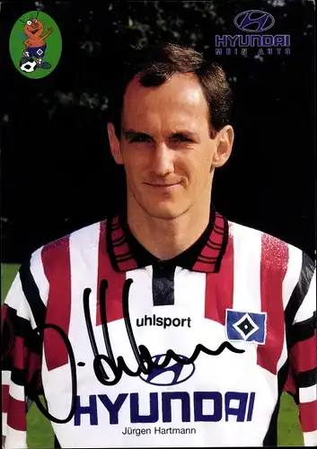 Autogrammkarte Fußballer Jürgen Hartmann, Hamburger SV