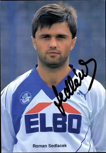 Autogrammkarte Fußballer Roman Sedlacek, FC Hansa Rostock