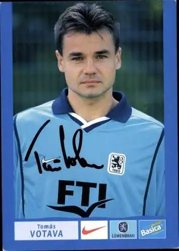 Autogrammkarte Fußballer Tomas Votava, 1860 München