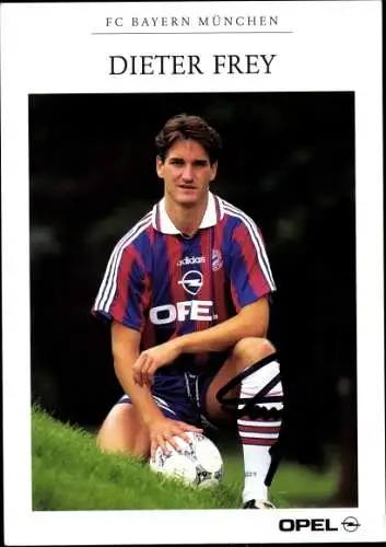 Autogrammkarte Fußballer Dieter Frey, FC Bayern München
