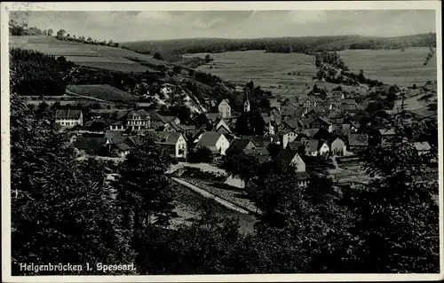 Ak Heigenbrücken im Spessart Unterfranken, Totale