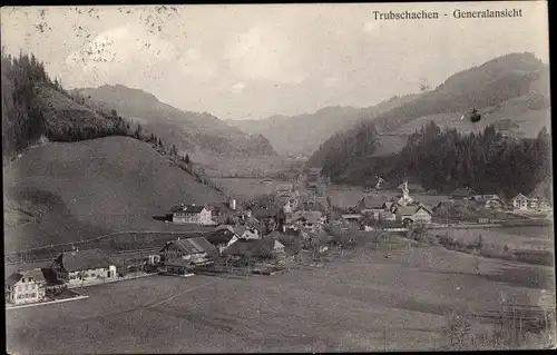 Ak Trubschachen Kt. Bern Schweiz, Totalansicht der Ortschaft