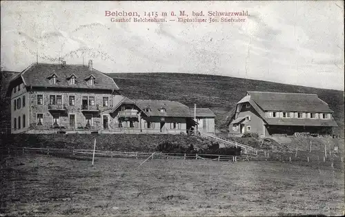 Ak Münstertal im Schwarzwald, Großer Belchen, Gasthof Belchenhaus