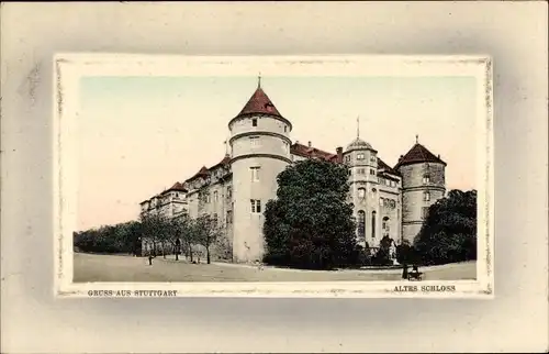 Präge Passepartout Ak Stuttgart in Baden Württemberg, Altes Schloss