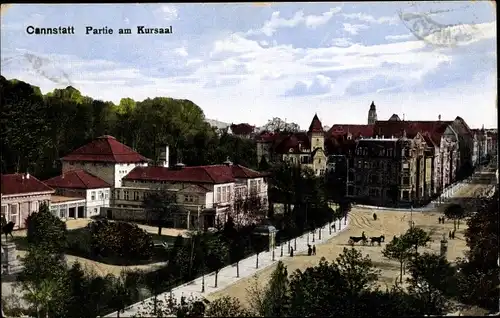 Ak Cannstatt Stuttgart Neckar, Partie am Kursaal