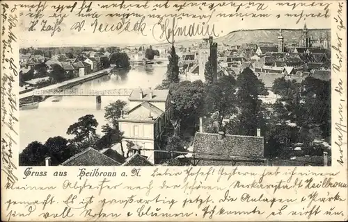 Ak Heilbronn am Neckar, Blick auf den Ort