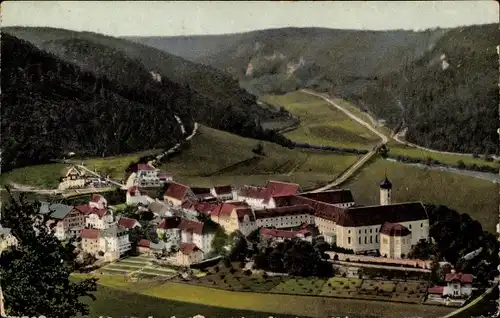 Ak Beuron an der Donau Württemberg, Blick auf den Ort mit Kloster