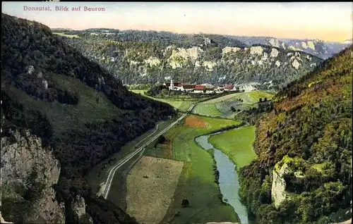 Ak Beuron an der Donau Württemberg, Ort mit Umgebung