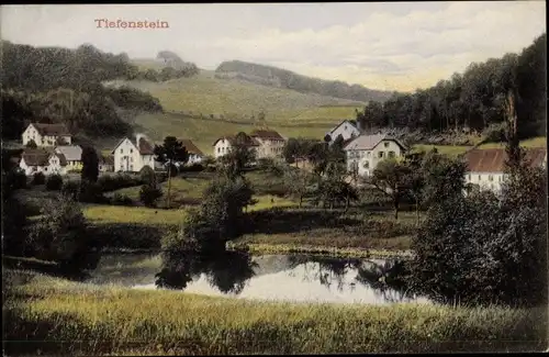 Ak Tiefenstein Görwihl Baden Württemberg, Blick auf den Ort