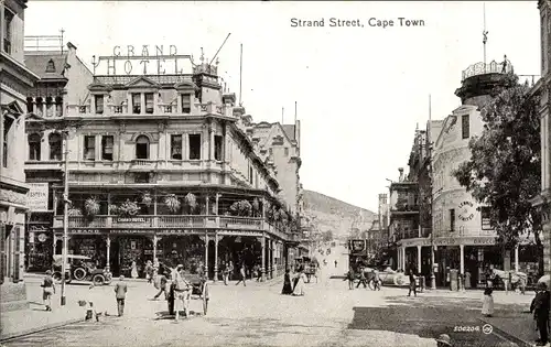 Ak Cape Town Kapstadt Südafrika, Strand Street, Grand Hotel