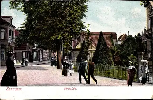 Ak Zaandam Zaanstad Nordholland, Westzijde