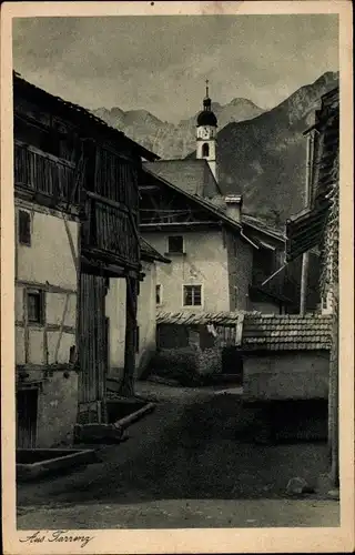 Ak Tarrenz in Tirol, Ortspartie, Häuser, Kirchturm