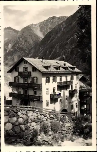 Ak Sölden in Tirol, Hotel Alpenverein