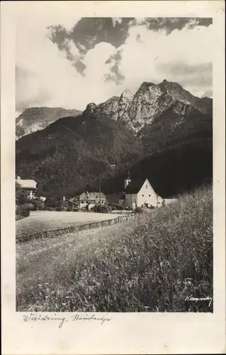 Foto Ak Waidring in Tirol, Blick auf den Ort