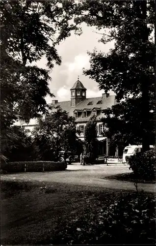 Ak Rüdesheim am Rhein, Waldhotel Jagdschloss Niederwald