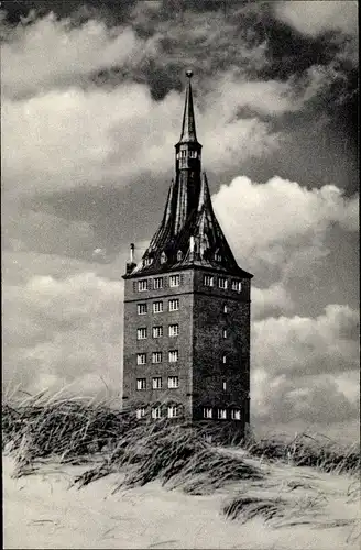 Ak Nordseebad Wangerooge in Ostfriesland, Westturm