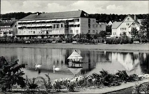 Ak Horn Bad Meinberg Nordrhein Westfalen, Kurparkteich