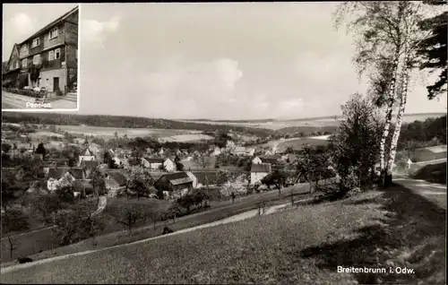 Ak Breitenbrunn Lützelbach im Odenwald Hessen, Panorama, Pension Maria Rummel