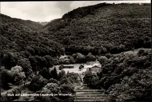 Ak Laukenmühle Lorch im Rheingau Hessen, Gaststätte, Lauxburg im Wispertal