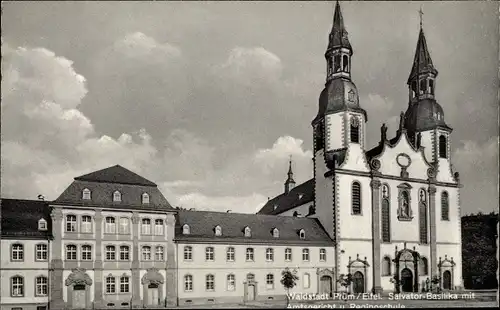 Ak Prüm in der Eifel, Salvator Basilika, Amtsgericht