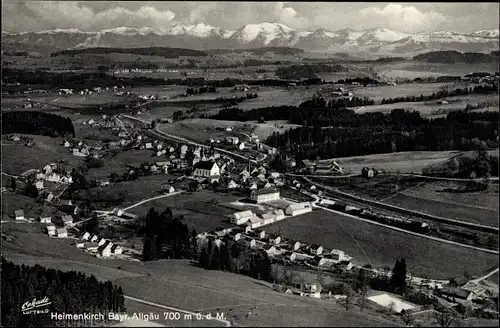 Ak Heimenkirch im Allgäu, Fliegeraufnahme