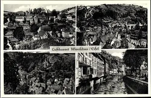 Ak Monschau Montjoie in der Eifel, Kanal, Panorama