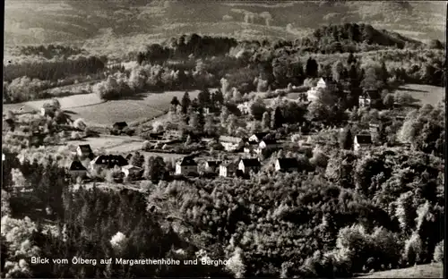 Ak Königswinter am Rhein, Oelberg, Panorama, Margarethenhöhe, Berghof