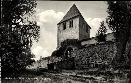 Ak Mechernich in der Eifel, Alte Kirche