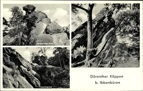 Ak Ibbenbüren in Westfalen, Dörenther Klippen