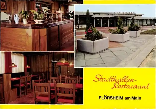 Ak Flörsheim am Main, Stadthallen Restaurant