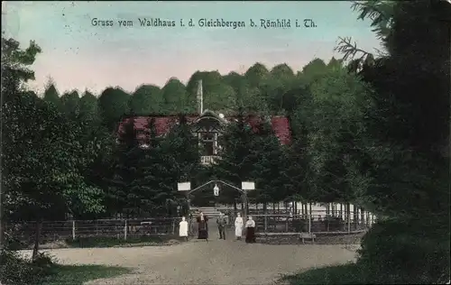 Ak Römhild in Thüringen, Waldhaus in den Gleichbergen