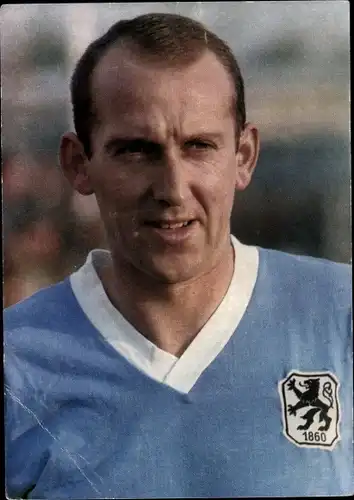 Ak Fußballer Peter Grosser, 1860 München