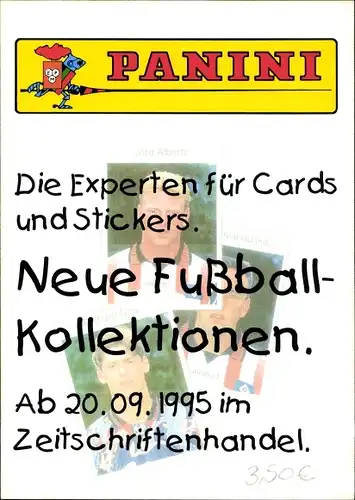 Ak Fußballer Uwe Jähnig, Portrait, Autogramm, Panini Sammelbild, Hyundai, Reklame