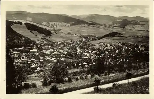 Ak Lázně Jeseník Gräfenberg Freiwaldau Reg Olmütz, Gesamtansicht