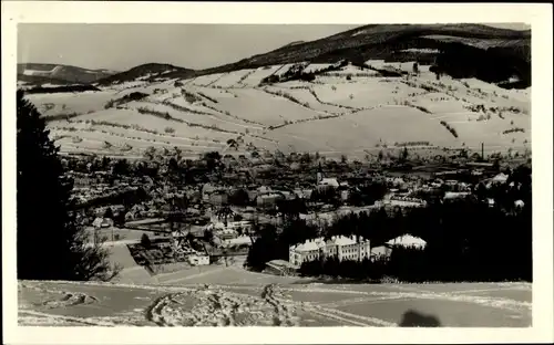 Ak Jeseník Frývaldov Freiwaldau Region Olmütz, Gesamtansicht