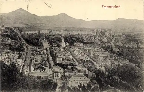 Ak Františkovy Lázně Franzensbad Region Karlsbad, Gesamtansicht