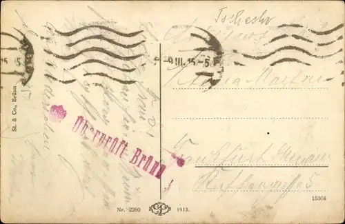 Ak Brno Brünn Südmähren, Totalansicht, Blick über die Dächer der Stadt