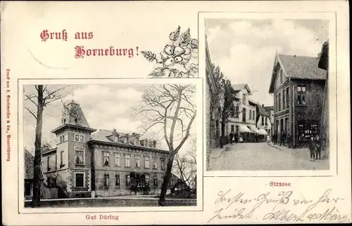 Ak Horneburg an der Niederelbe, Gut Düring, Straße