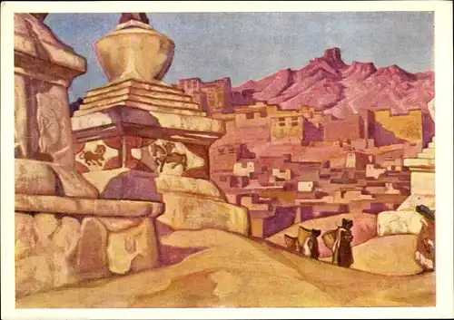 Künstler Ak Roerich, N. K., конь счастья, Pferd des Glücks