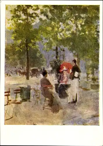 Künstler Ak Korowin, K. A., A Cafe Paris